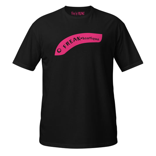 Big Pink Eel Logo black unisex t-shirt