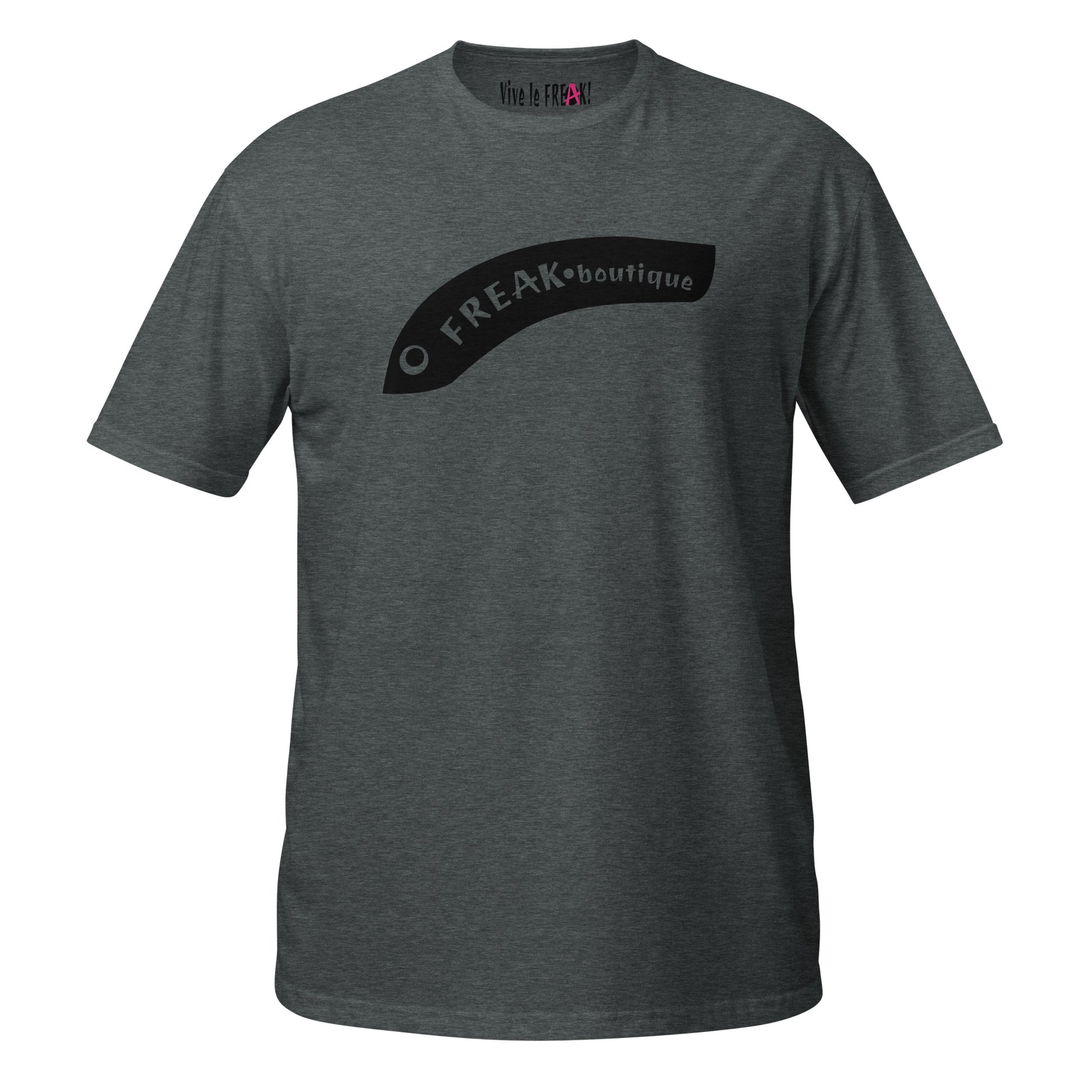 Big Black Eel Logo dark heather unisex t-shirt