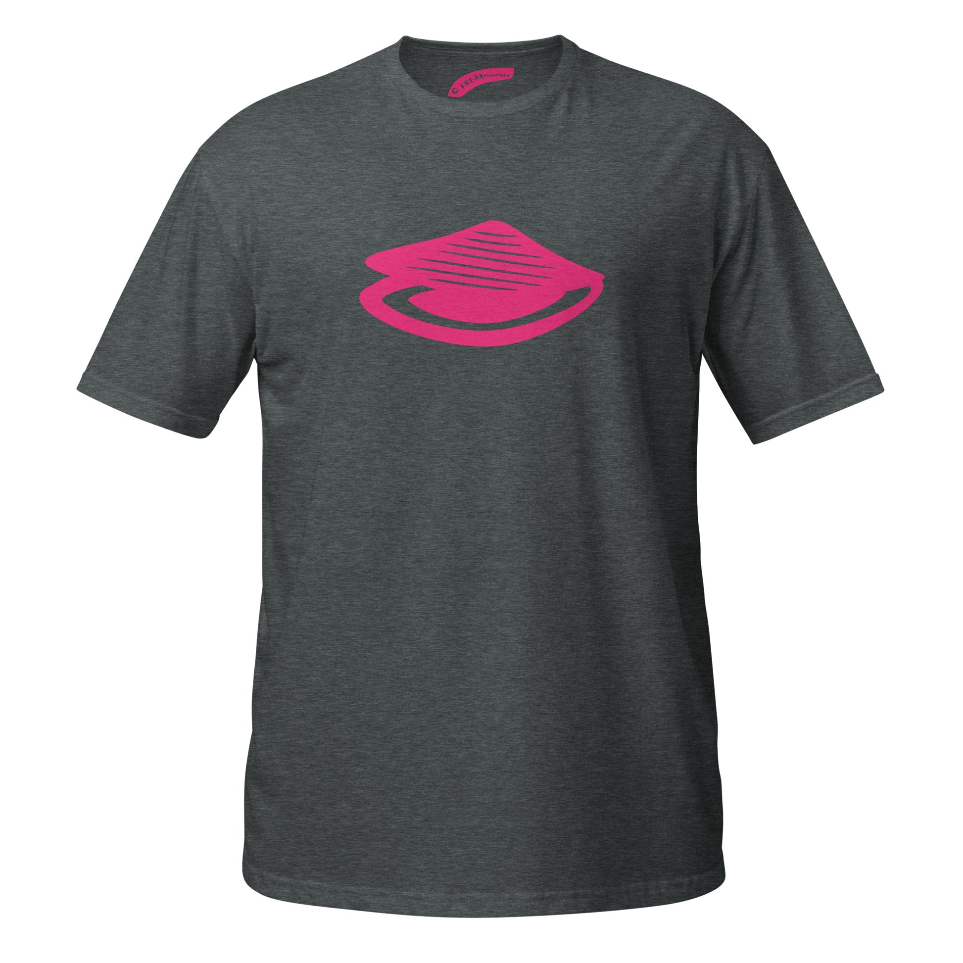 Big Pink Clam dark heather unisex t-shirt