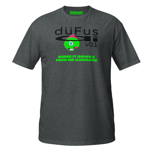 duFus ai dark heather unisex t-shirt