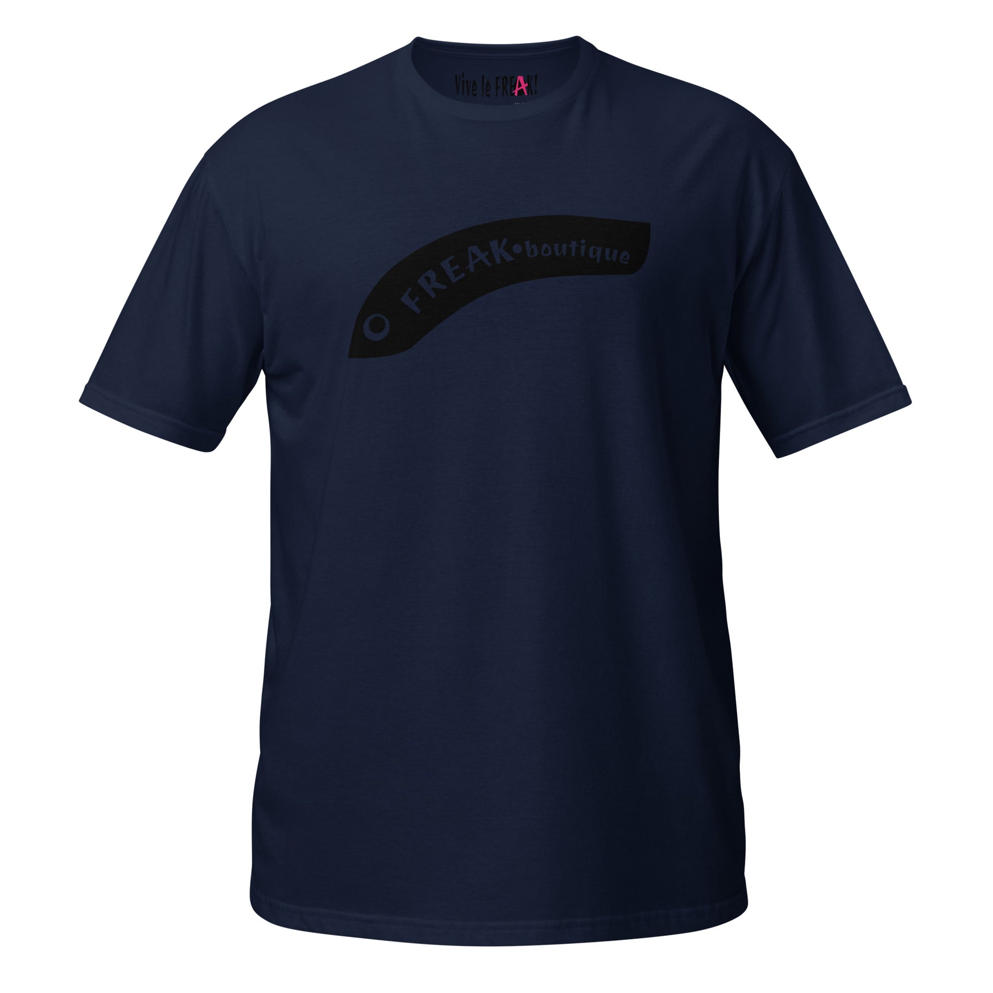 Big Black Eel Logo navy unisex t-shirt