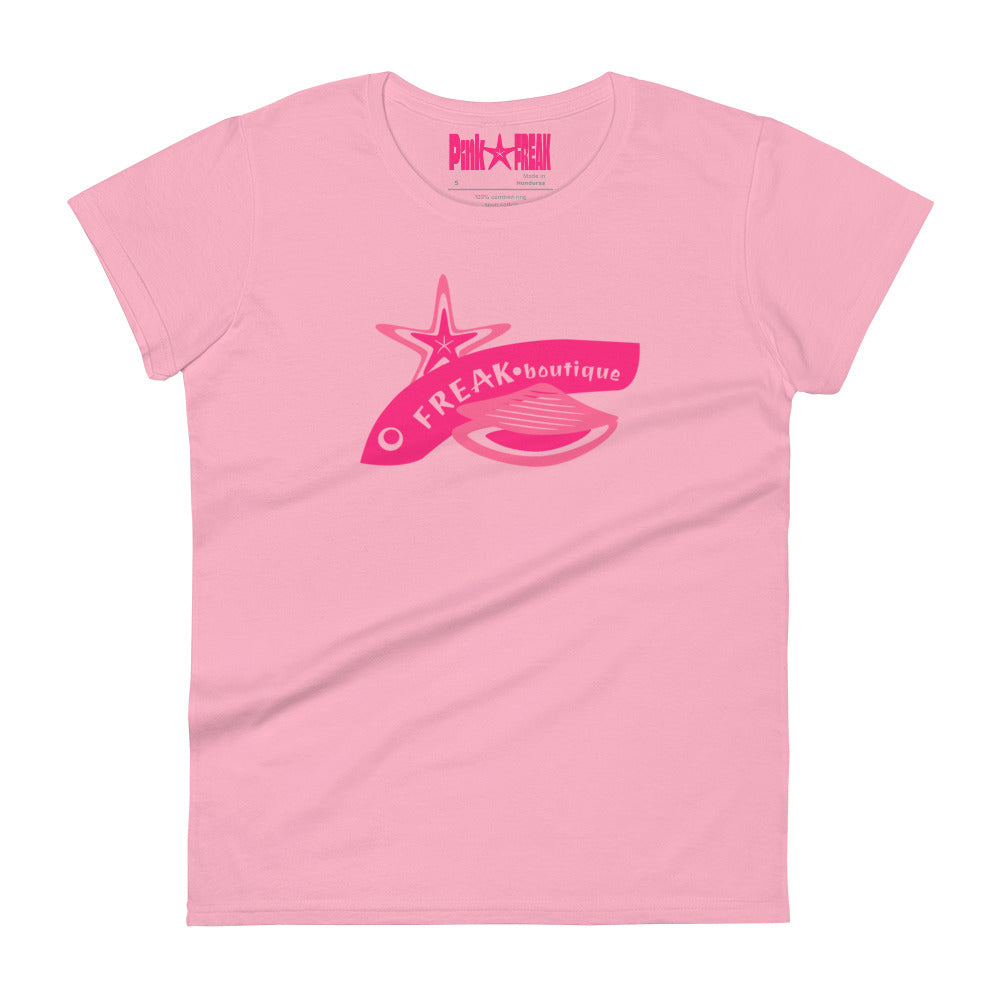 Triangle amoureux logo pink women's t-shirt