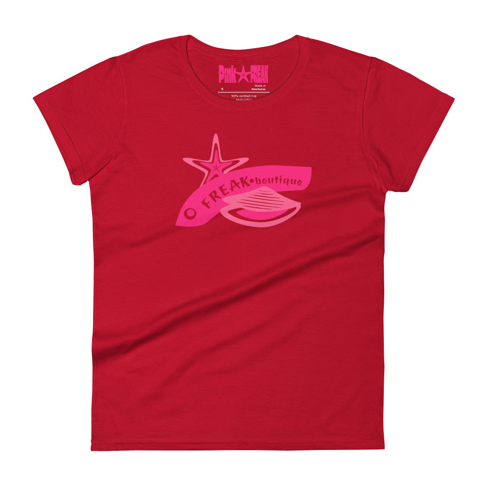 Triangle amoureux logo red women's t-shirt